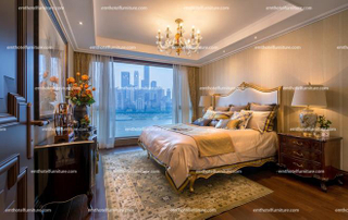 现代豪华设计高端酒店床家具