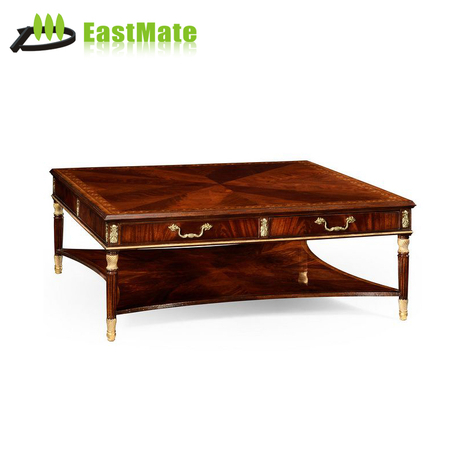 欧式方形茶几 酒店古典茶几 大堂家具 现代家用小户型轻奢家具茶几 