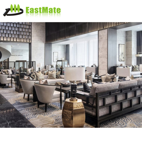 酒店家具 现代酒店大堂 沙发 中式沙发