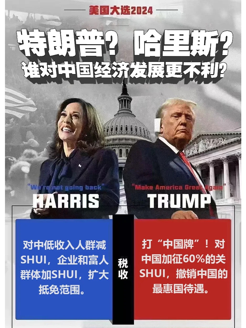 特朗普？哈里斯？谁对中国经济发展更不利？_1_睿出国移民_来自小红书网页版
